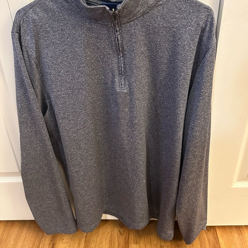 Men's Heather Gray Quarter-Zip Sweater